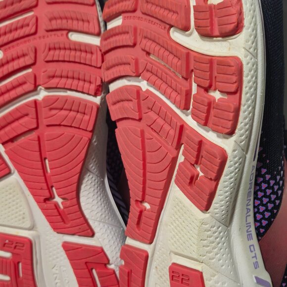 Brooks Adrenaline GTS 22 Women’s 9W Running Shoes Navy Pink - Picture 10 of 10